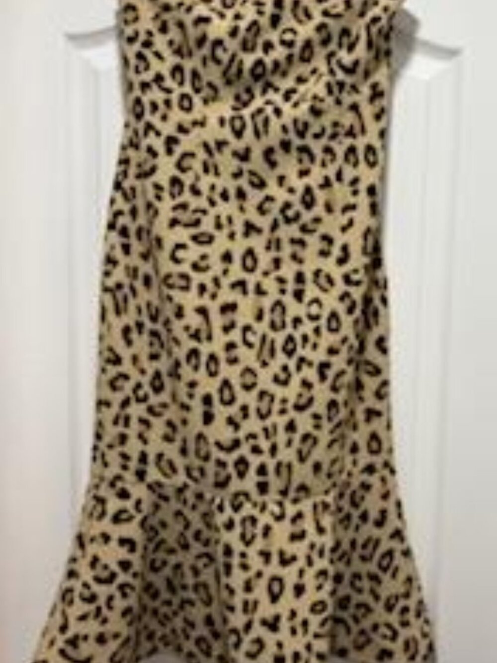 Cinq A Sept Luna leopard print trumpet dress Size 4 - Picture 3 of 5